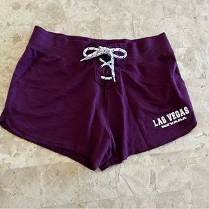 Las Vegas Nevada Sweat Shorts Lace Up NWT Size‎ L